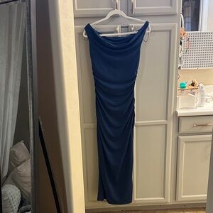 Elegant Blue Maxi Dress
